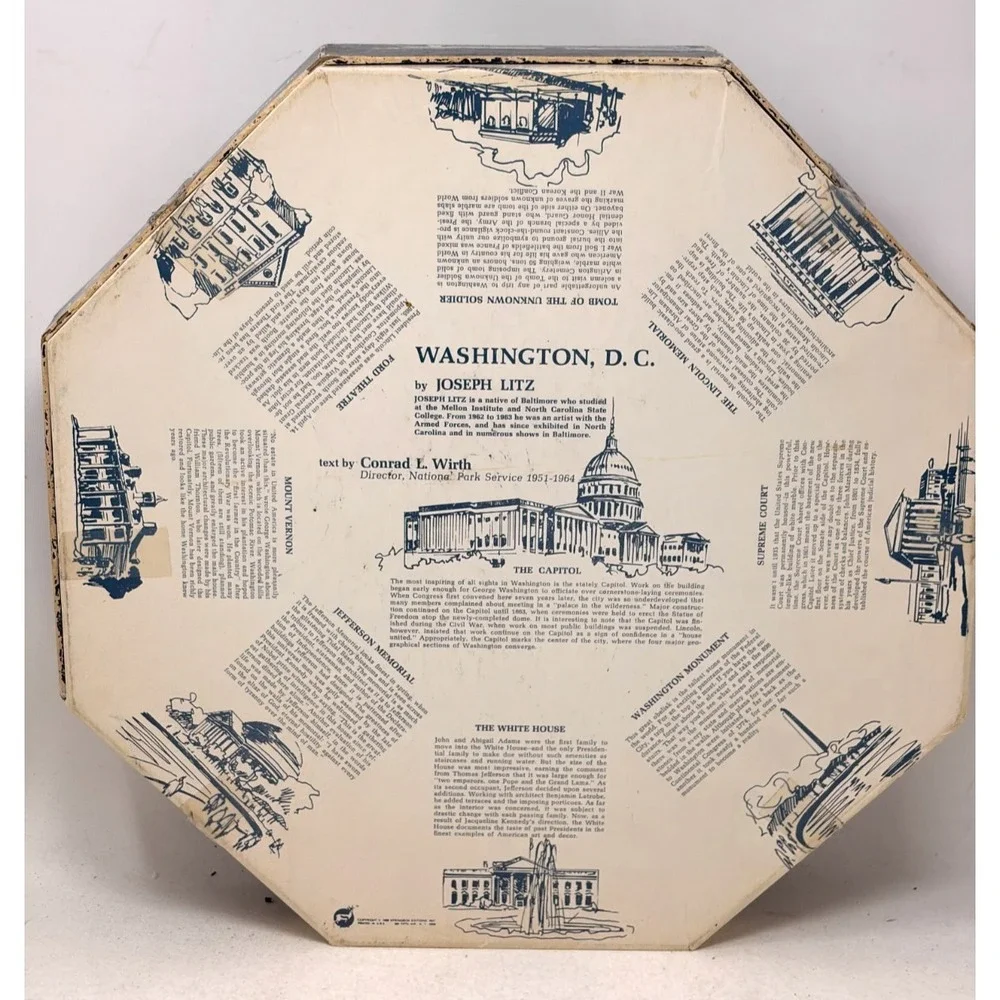 Vintage 1968 Springbok Washington DC Octagon Puzzle 580 Pieces Complete